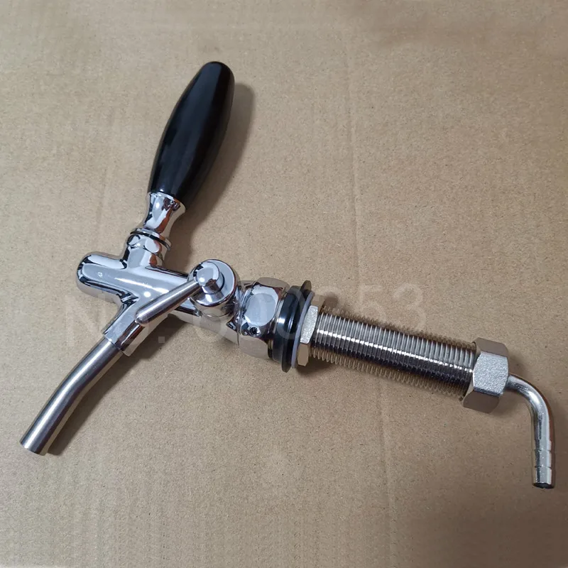 Смеситель для пива хорошего качества с длинным хвостовиком медный хромированный