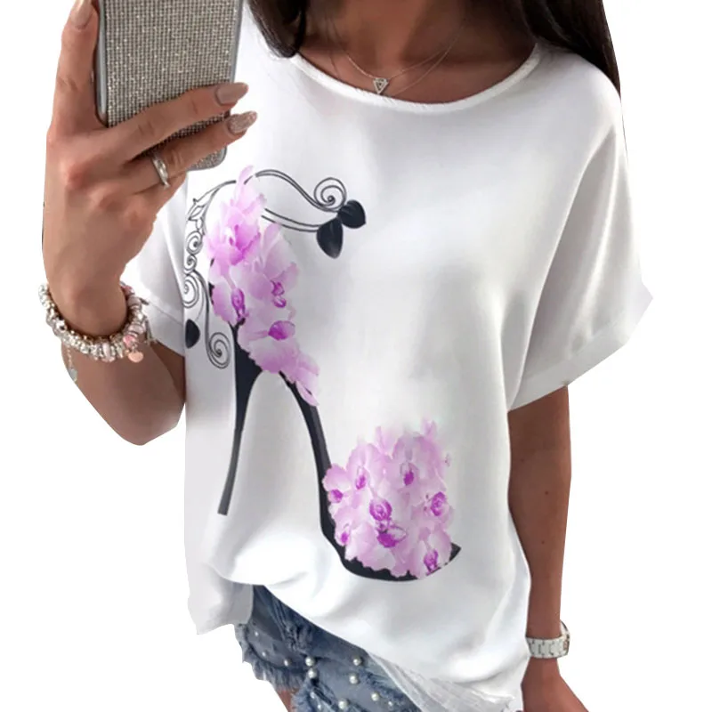 Модные женские Топы свободные туфли на высоком каблуке Повседневная летняя