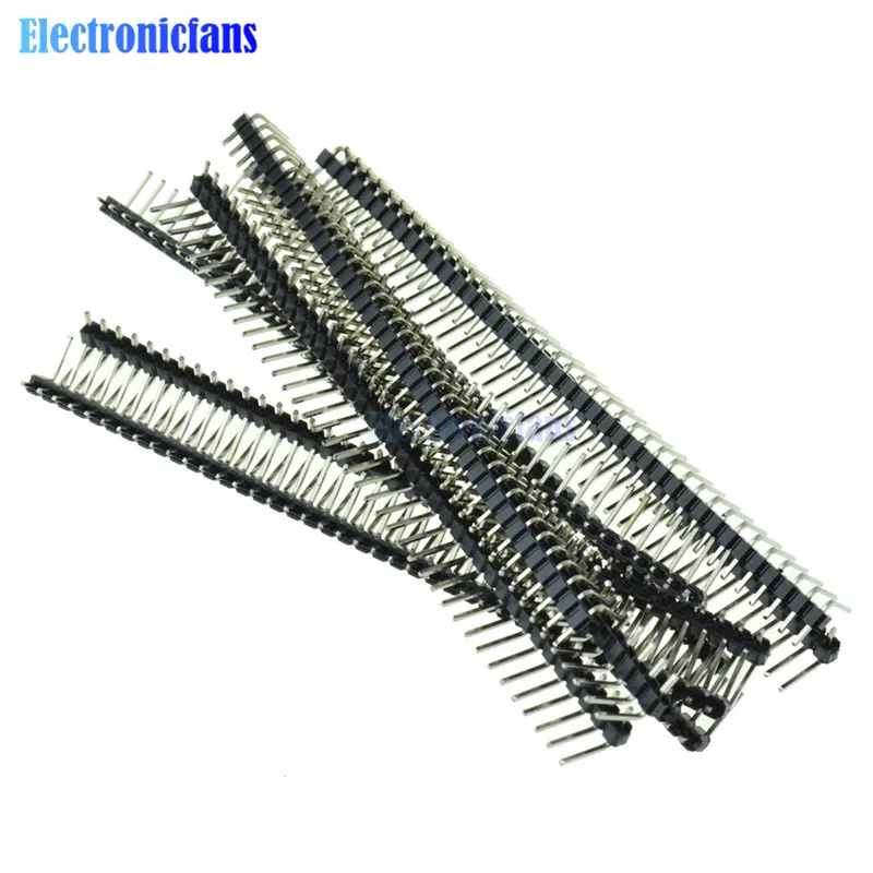 10 шт. 40Pin 2 54 мм Однорядная угловая ШТЫРЬКОВАЯ лента|pin header| |