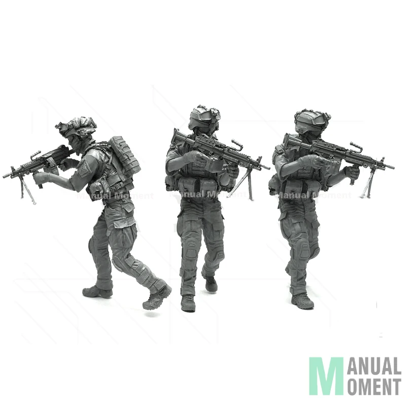 Миниатюрный 1/35 современный армейский Синий Дьявол воин E индивидуальный Солдат