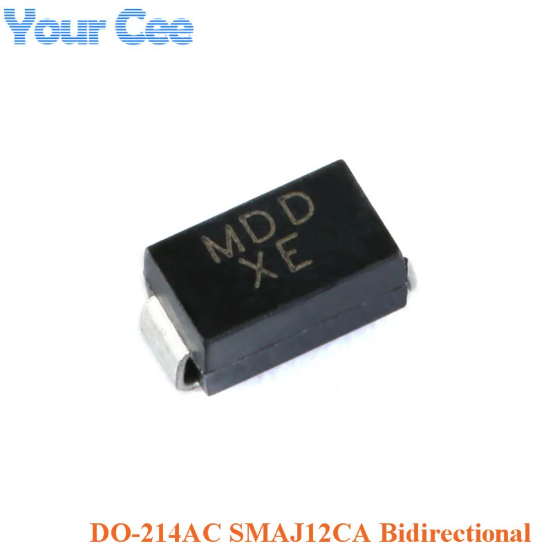10 шт. SMD DO-214AC серии TVS диод подавления переходных режимов двунаправленный SMBJ58CA SMBJ40CA SMBJ5.0CA SMBJ6.5CA SMBJ20CA - Цвет: SMAJ12CA