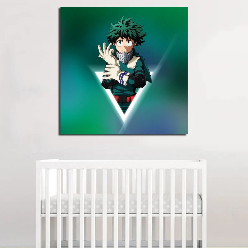 My Hero academic Deku обои холст картина печать спальня детская комната Домашний декор