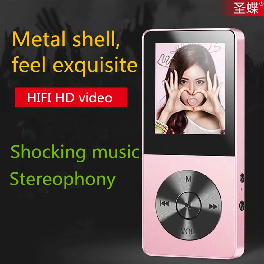 JS-09 Мини Спортивный MP3 музыкальный плеер 8 Гб TFT экран запись HIFI Поддержка TF карта