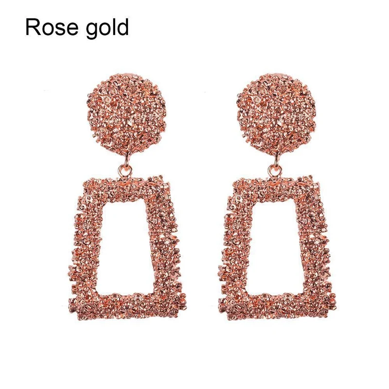 Vintage Earrings Female Pendientes Loop Earring Women 2018 Slopes Fashion Jewelry Hanging Geometric | Украшения и аксессуары