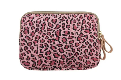 Leopard red Новые Длинные рукава тряпичная Сумочка Сумка для планшета Чехол для iPad Air 2 Pro 9,7 10,5 11 крышка для Xiaomi huawei samsung lenovo tab - Цвет: Leopard red