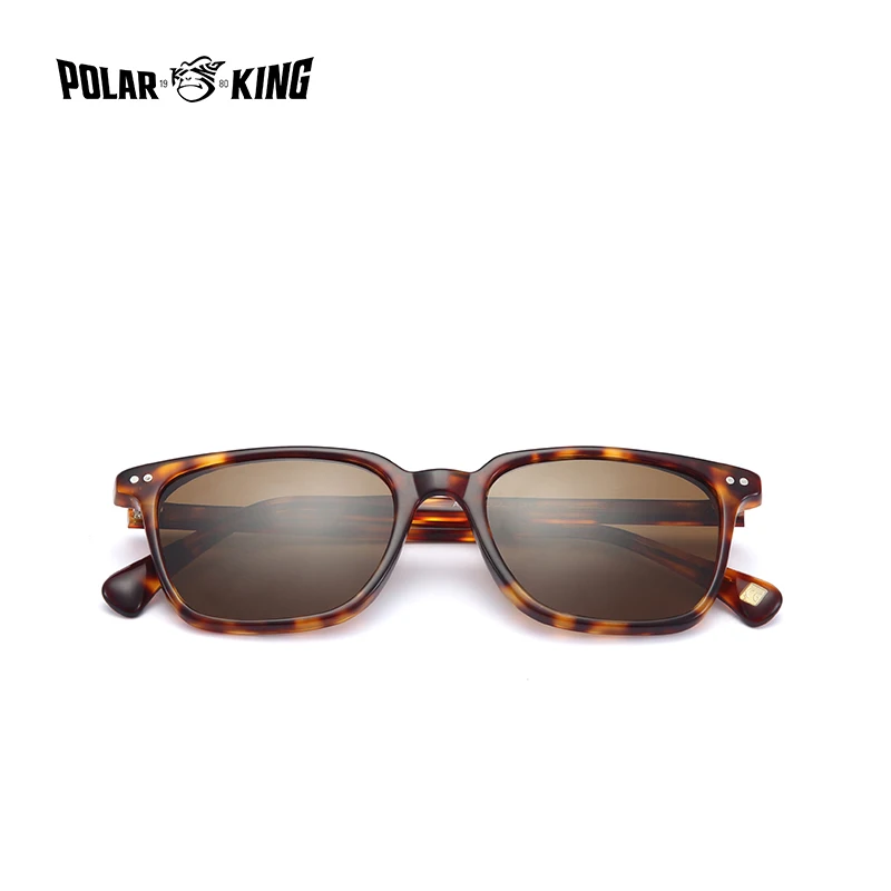 

POLARKING Brand Classic Square Polarized Sunglasses For Men Travel Oculos Unisex Acetate Sun Glasses For Driving Fishing Eyewear
