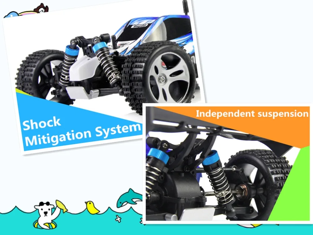 2019 RC автомобиль WLtoys 12428 4WD 1/12 2 4G 50 км/ч высокая скорость Monster Truck Радиоуправление
