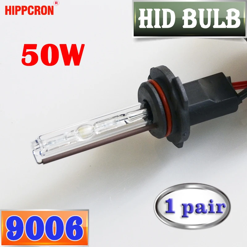 Hippcron 12 В 50 Вт/55 Вт 9006 HB4 HID лампы AC Ксеноновые фары для автомобиля однолучевая Лампа