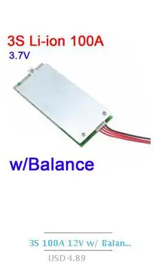 7S 6S 50A 30A Li-ion Lithium Battery Protection Board 60A/90A lipo BMS 18650 cells for car washer electric drill vacuum cleaner