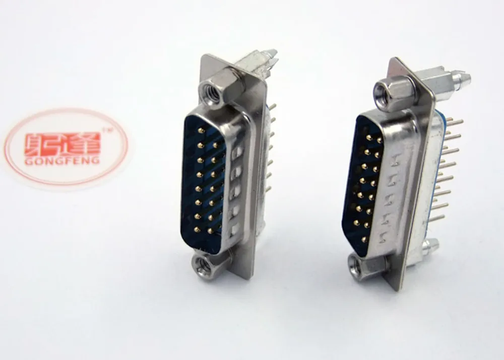 50 шт. Новый соединитель DP15 Двухрядное сиденье harpoon Male DB15 15 портовый штифт с винтом