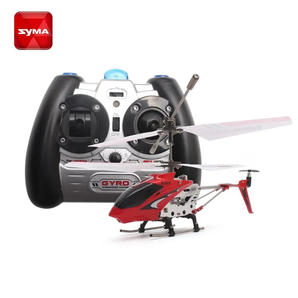 Autherntic Syma S107G Радиоуправляемый вертолет 150 мАч батарея 15 м дистанция 6-8 minytes Wirking время для 14 лет - Цвет: Красный