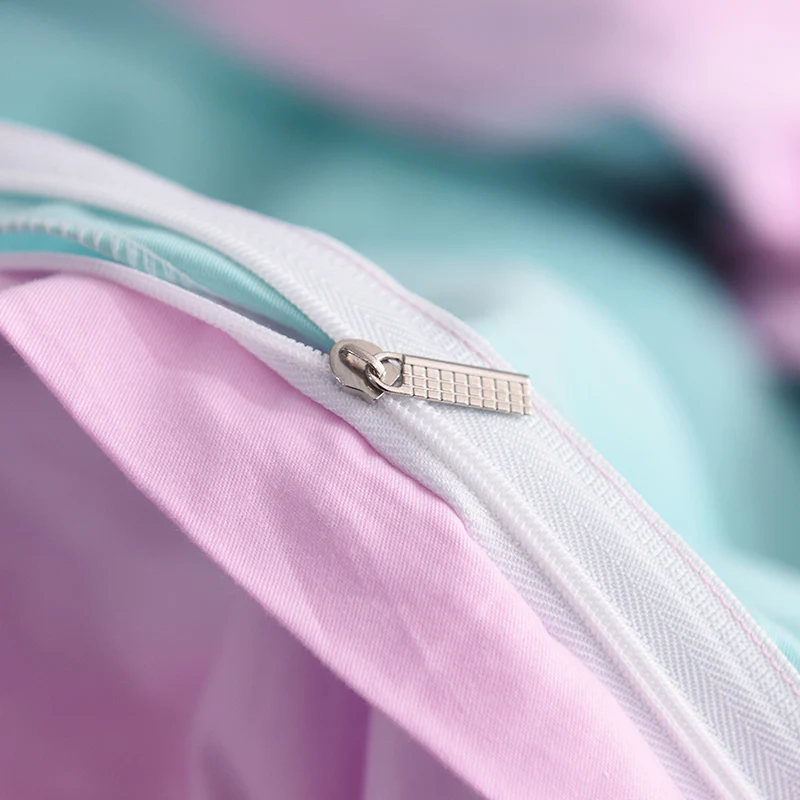 Мода Чистый зеленый розовый домашний пододеяльник 100% хлопок стеганое одеяло