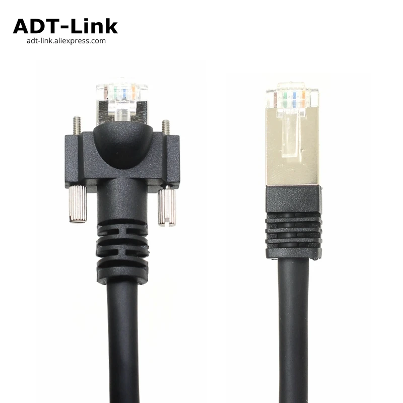 GIGE гигабитный Ethernet кабель с винтами монтажный замок промышленный цифровой