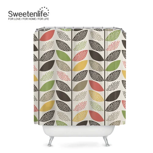 SL0358 Sweetenlife 180x200 см занавески для душа s полиэстер ткань занавески для ванной комнаты многоцветный Водонепроницаемый занавес с 12 крючками - Цвет: SL0358