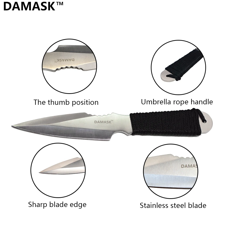 Дамасской бренд высокое качество фиксированным лезвием Тактический Ножи острый