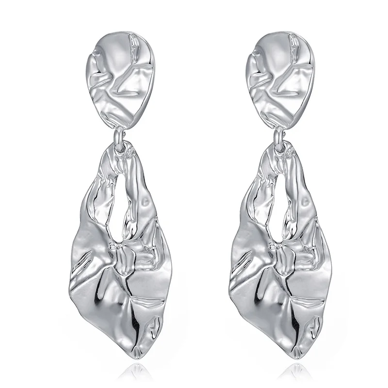 

Shining Retro New Hollow Water Drop Earrings For Women Alloy Female Dangle Earring Fashion Jewelry pendientes mujer moda 2023