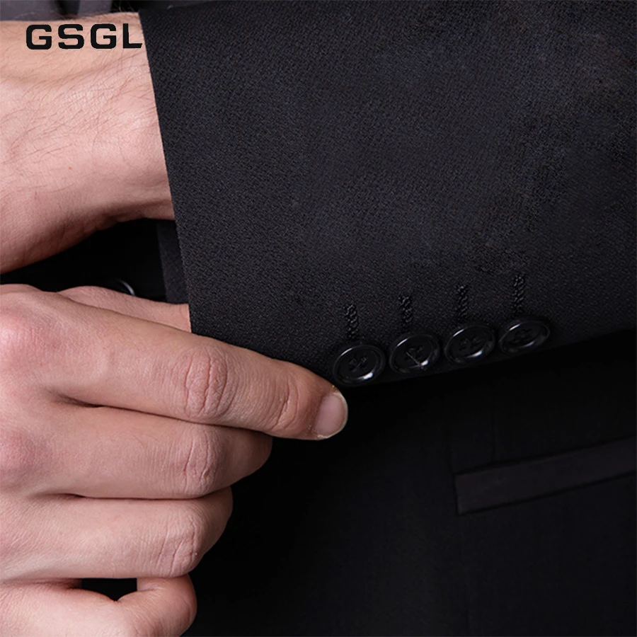 Men's Shawl Lapel 3-Pieces Suit Slim Fit One Button Dress Suit Blazer Jacket Pants Tux Vest