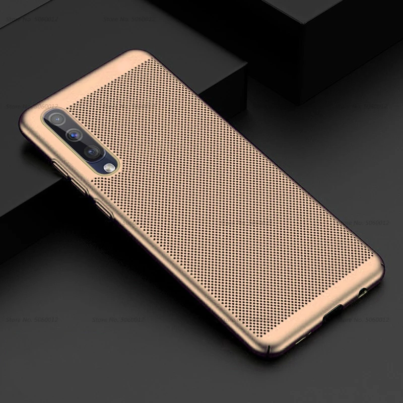 Gold Охлаждающий чехол для телефона для samsung Galaxy A50 A40 A70 A10 A20 A30 M10 M20 M30 на 50 30 40 70 м 20 10 30 чехол ультра тонкий чехол - Цвет: Gold