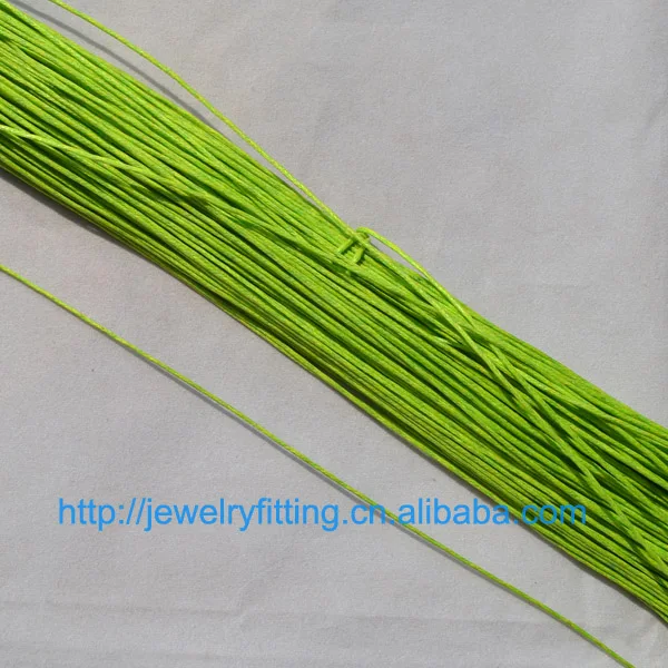 light green DIY ювелирные изделия проволока ручной работы аксессуары 10 м вощеный хлопок Бисероплетение веревка 1 мм браслет и ожерелье найти 27 цветов - Цвет: light green