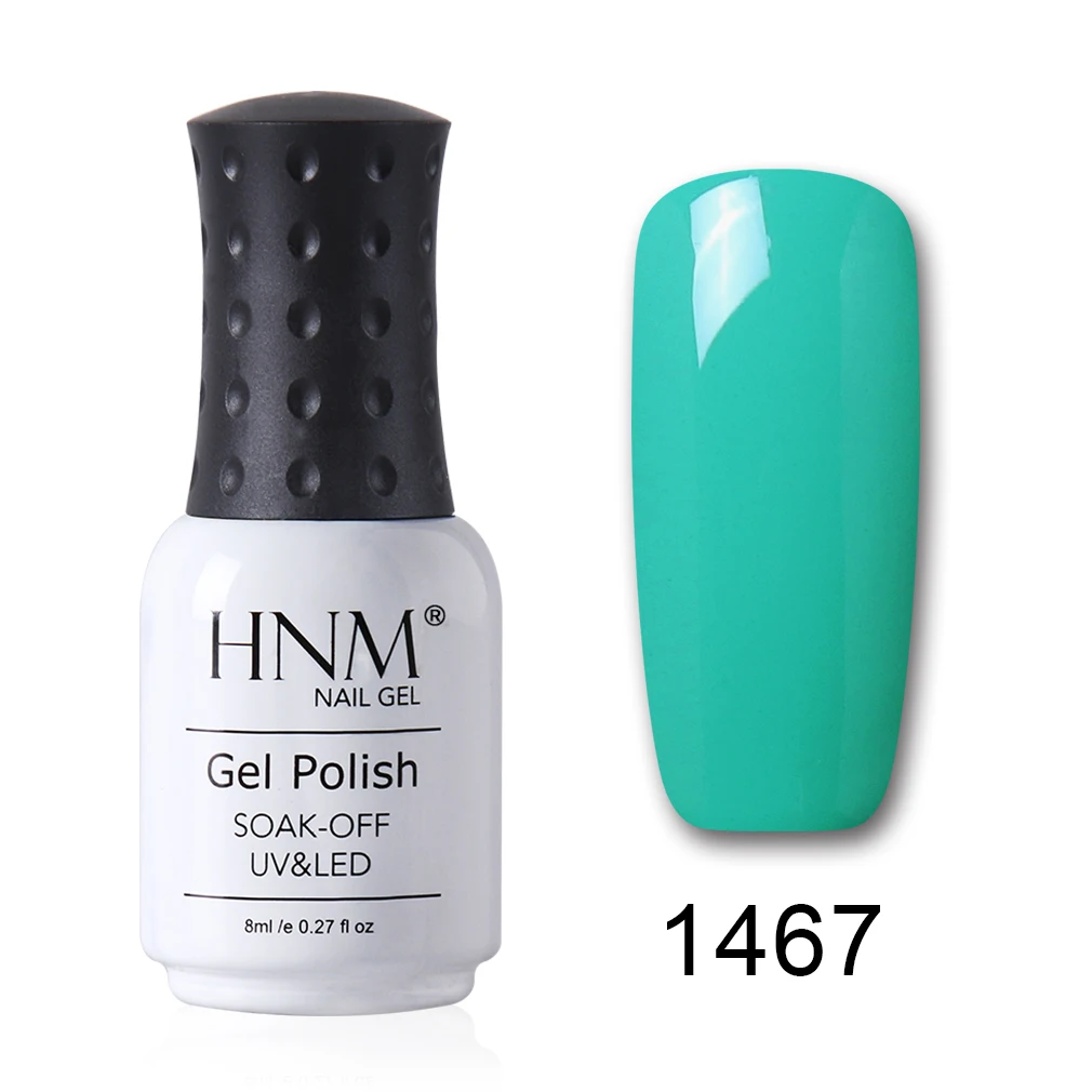 1467 HNM 199 цветов Гель-лак для ногтей Светодиодный УФ-гель для ногтей замочить от ногтей Гель-лак блеск 8 мл Черный Белый Красный Гибридный гвоздь Гель-лак - Цвет: 1467