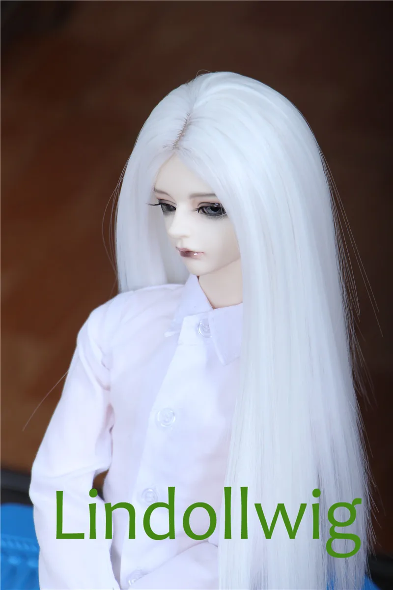 1/3 1/4 1/6 BJD парик Pullip Dal DD SD LUT Dollfie кукла 6-7 7-8 8-9 дюймов длинный белый | Игрушки и хобби
