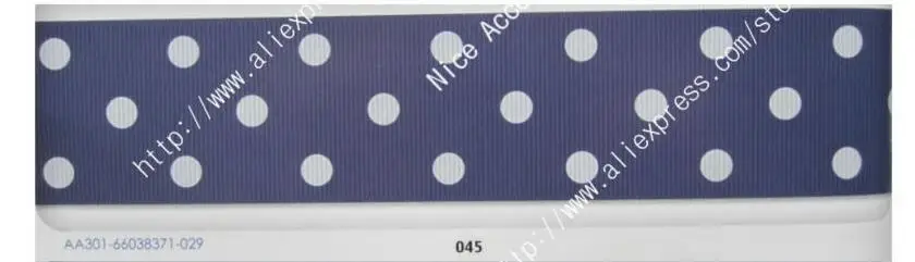 40 1-1/2 ''38 мм полиэстер горошек печатные корсажная лента пятна dotty ленты для волос аксессуары - Цвет: 40
