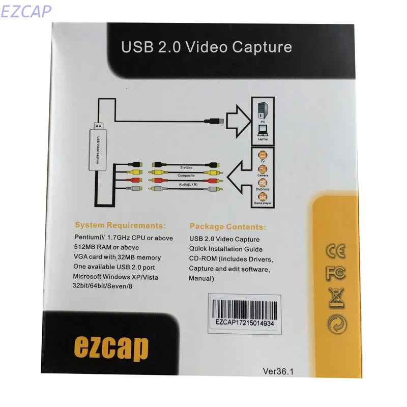 2017 Новый аналоговый в цифровой usb конвертер конвертировать любой видео аудио