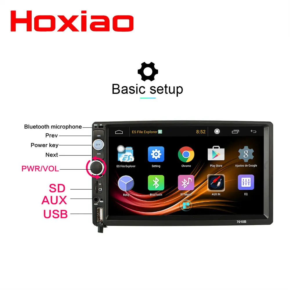 2 DIN Android Автомагнитола Стерео gps навигация Bluetooth USB SD без dvd 2 Din сенсорный автомобильный мультимедийный плеер аудио плеер авторадио