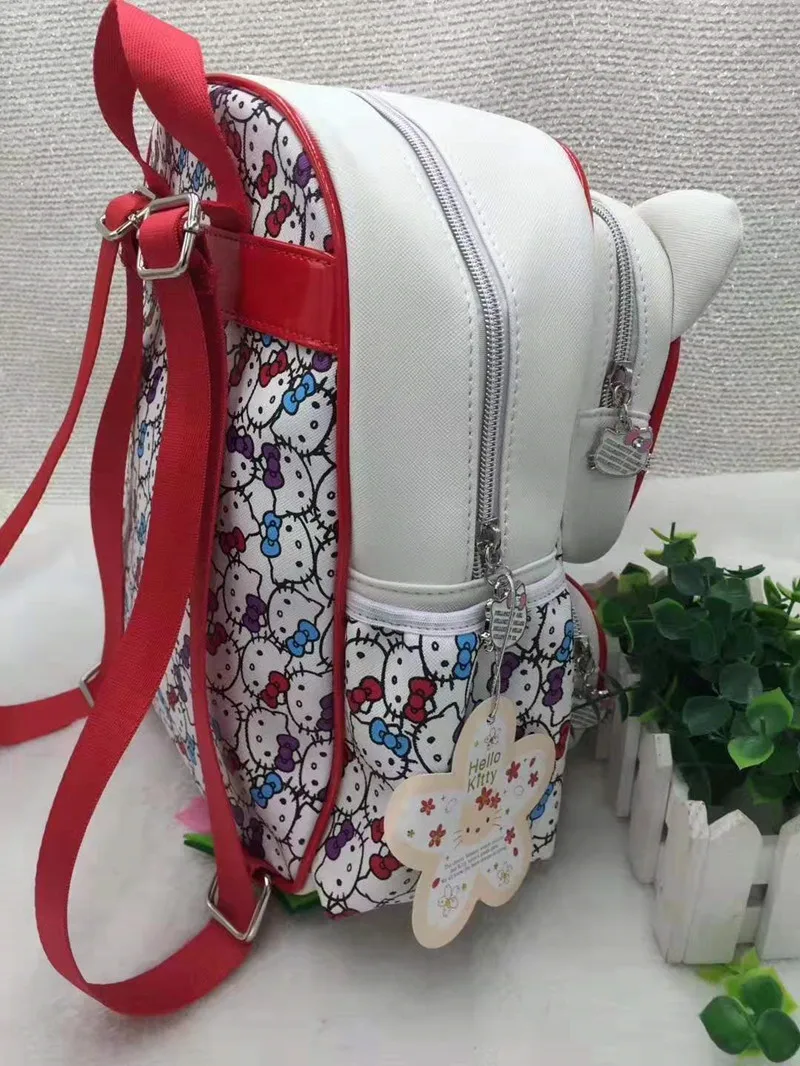 Новые женские сумки Hello kitty черный рюкзак сумка кошелек школьная YEY-3317 | Багаж и