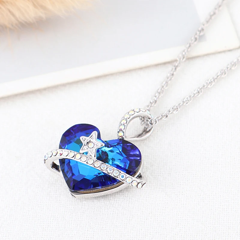 Роскошные романтичные ожерелья и подвески с сердечками от Swarovski перегородки для
