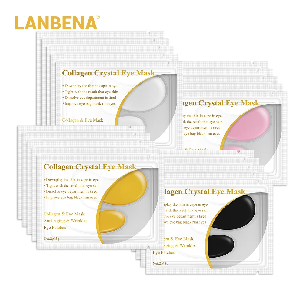 LANBENA 24K Золотая коллагеновая маска для глаз патчи Темные круги Отечность мешок