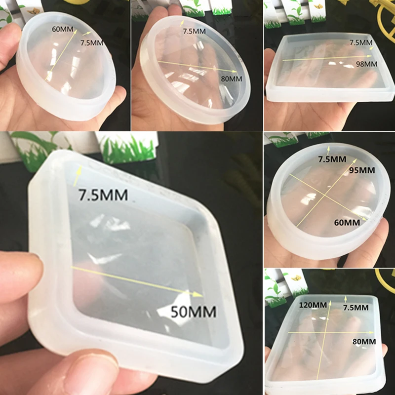 

Mirror Smooth Soft Clay Mud Pressing Tool Tree Polished Plate Mold Base Plate Glue Pad Mould DIY Baking Utensils Cake Tools 1Pc