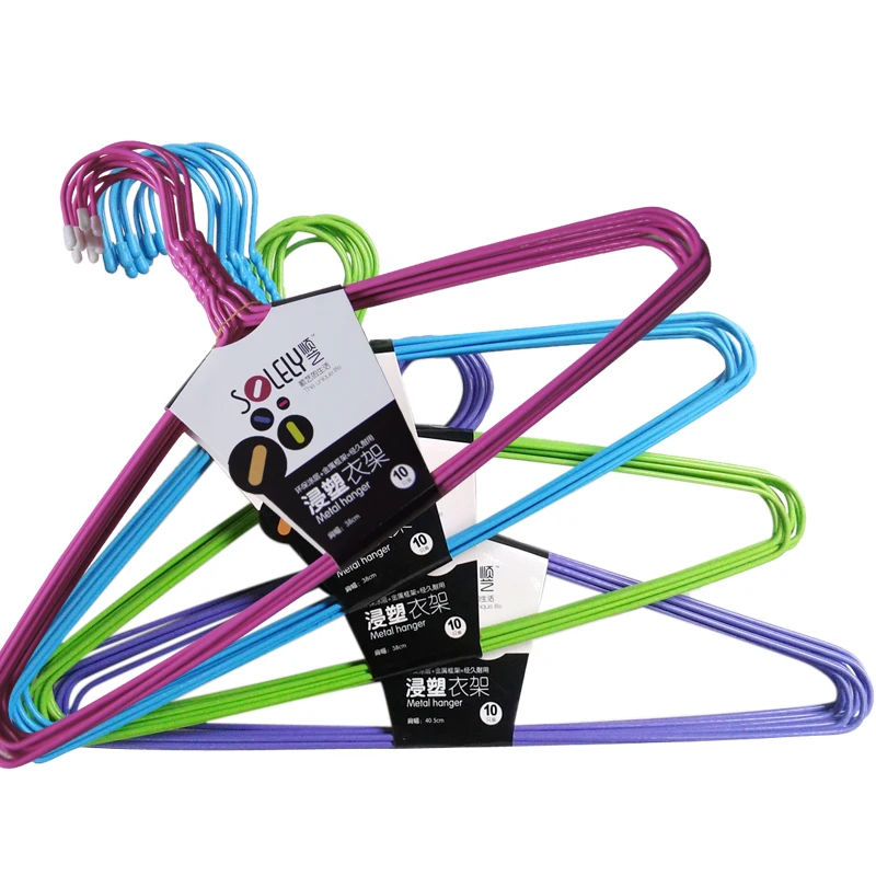 Пластиковые вешалки Sainwin 10 шт./лот 38 40 см с ПВХ покрытием для одежды|hangers for clothes