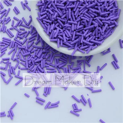 Long Solid D Purple 100 г/лот полимерная Горячая глина Fimo разбрызгивает прекрасные конфетти для рукоделия, своими руками конфетти - Цвет: Long Solid D Purple