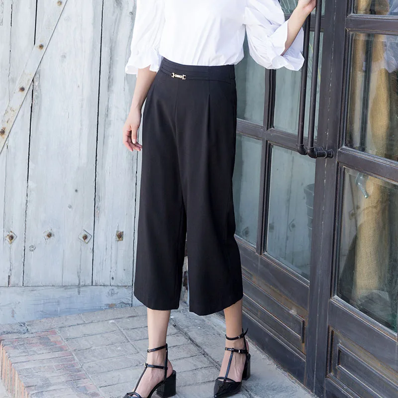 YERAD 2019 весенние модные широкие брюки свободная повседневная женская одежда Длина