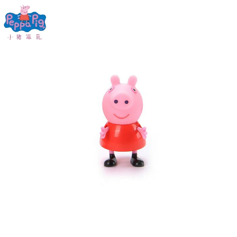 Оригинальная экшн фигурка Peppa Pig семейная упаковка для папы и мамы Pelucia аниме