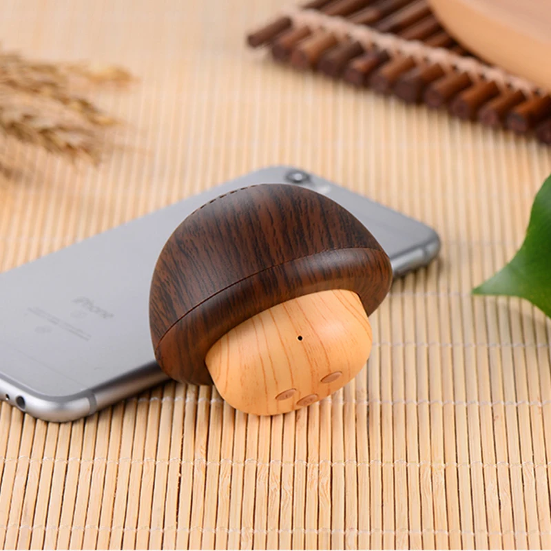 FooHee деревянные Bluetooth 4 2 Динамик Мини Симпатичные гриб наушники вкладыши TWS с