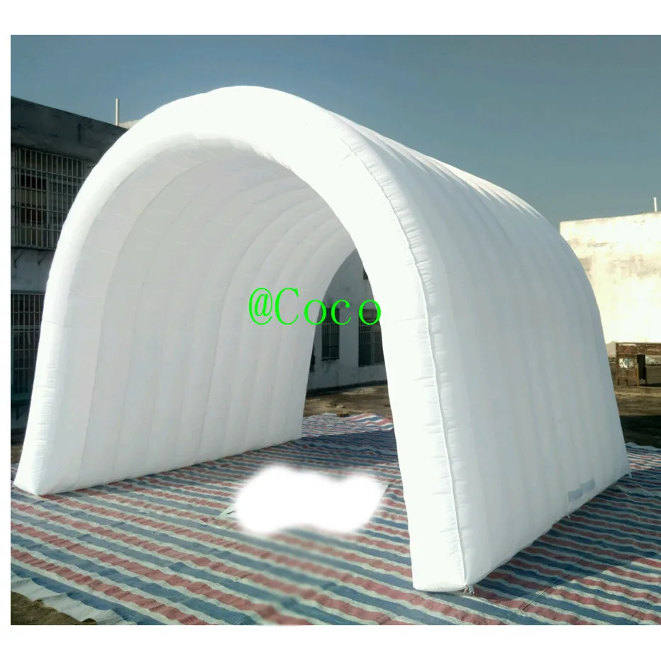 free air ship to door!6x4m Durable popular football inflatable tunnel tent white party dome | Игрушки и хобби