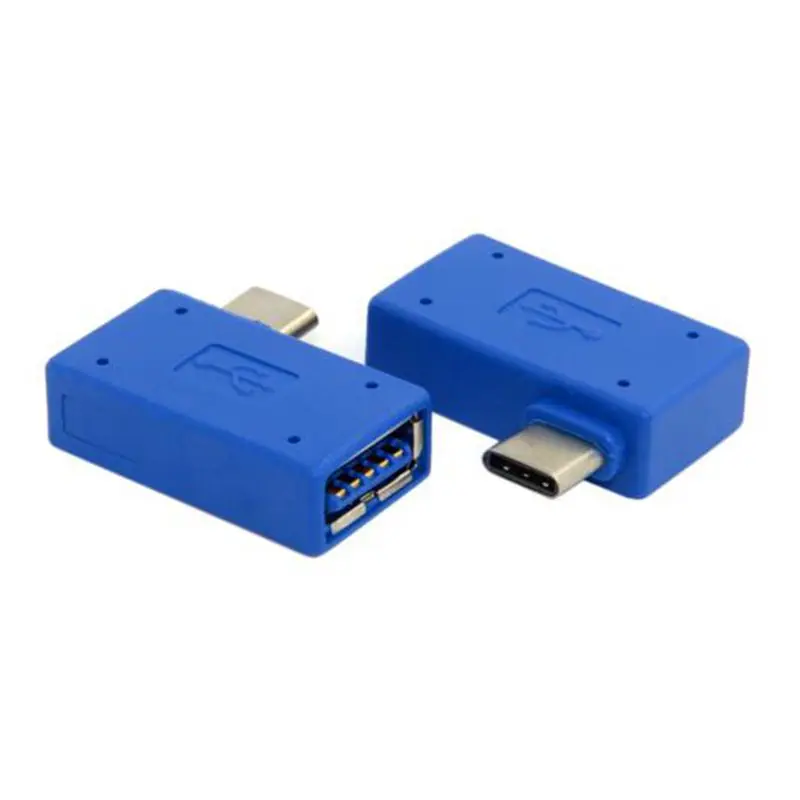 10pcsUSB-C Тип C USB2.0 Женский OTG адаптер Разъем 90 градусов прямоугольный налокотник