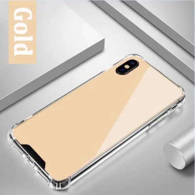 10 шт. sinzean для samsung S8/S9 Plus Note 8 зеркало ТПУ чехол для Galaxy S7 Edge/J3/J5/J7/A5/A7/J6/J2 Pro мягкий чехол - Цвет: Gold