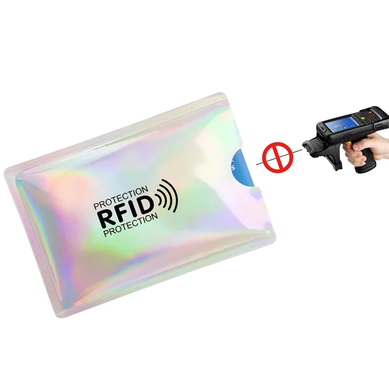 01 Блокирующий rfid алюминиевый держатель для карт, анти-сканирующий кошелек, держатель для id карт, чехол для карт rfid - Цвет: 01
