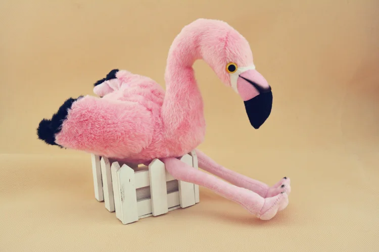 Имитация животного Фламинго Птица розовая Милая кавайная мягкая плюшевая