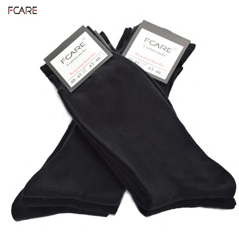 Fcare 8 шт. = 4 пары 40 41 42 43 44 45 размера плюс длинные носки для деловых мужчин хлопковые