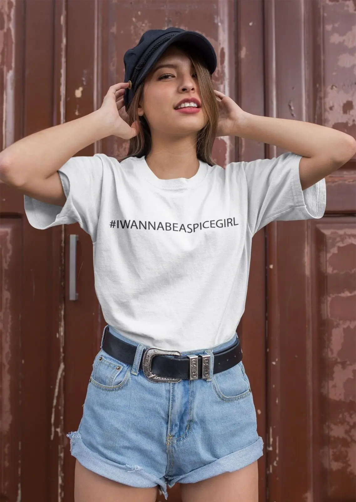 Футболки для девочек с надписью I Wanna Be A Spice Girl Humor свободная повседневная одежда