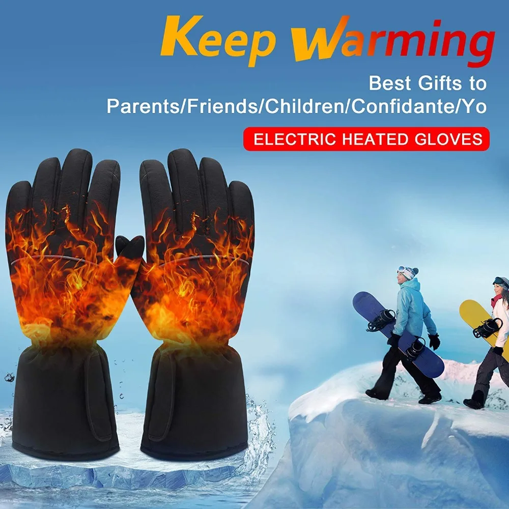 Перчатки с подогревом GV для активного отдыха электрические теплые