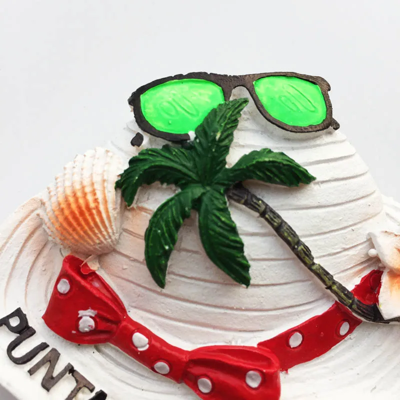 Наклейка на холодильник в форме колпачка для путешествий пейзаж магнит домашний