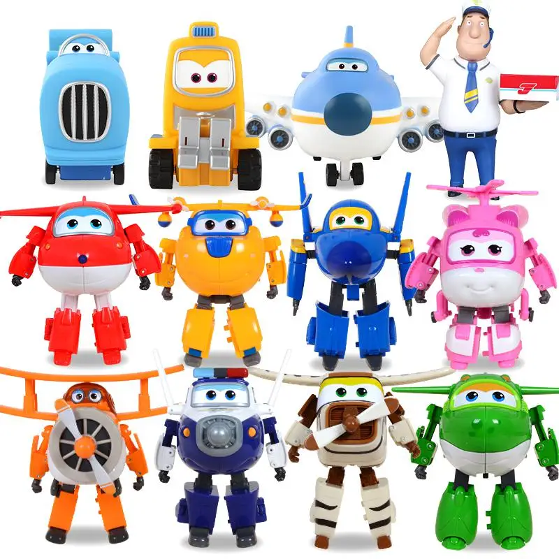 Большой размер! Супер крылышки Мини фигурки из АБС пластика робот игрушка