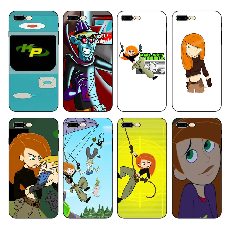 Мягкий чехол для телефона HOUSTMUST kиммуникатор Ким черный iPhone 6 6s 7 8 X 5 5S SE 6plus 7plus 8plus XR