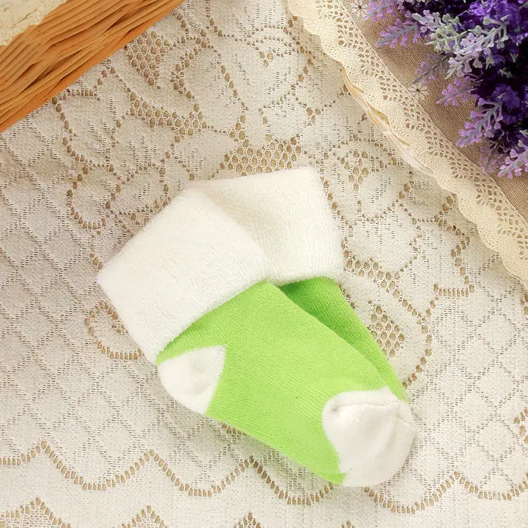 На возраст от 0 до 2 лет Детские носки из хлопка однотонноные цвета на весну и