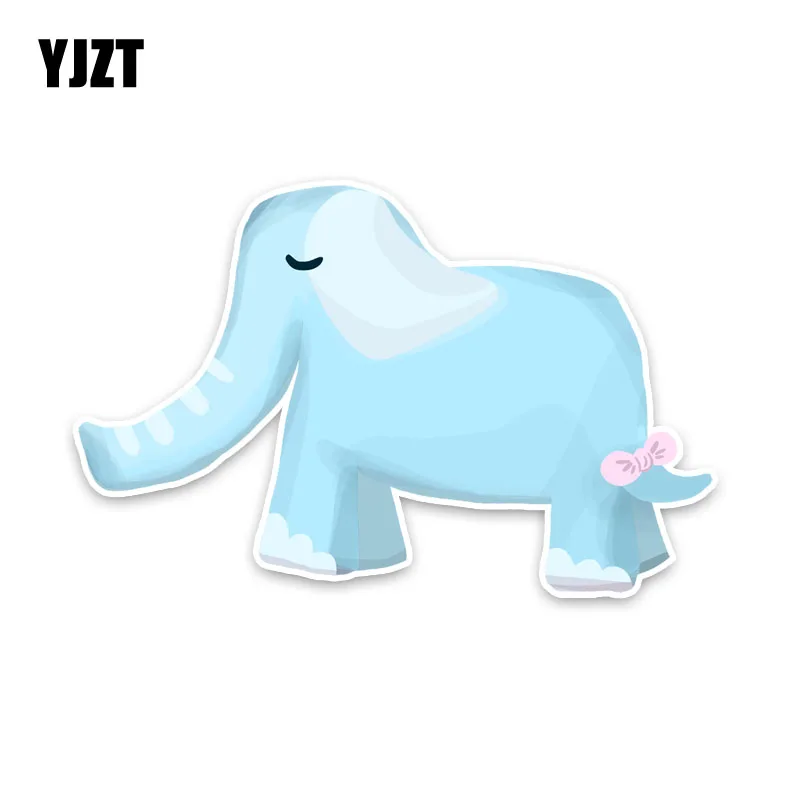 

YJZT 16 см * 10,2 см Dream Blue Animal Elephant наклейка для автомобиля ПВХ 5-2010
